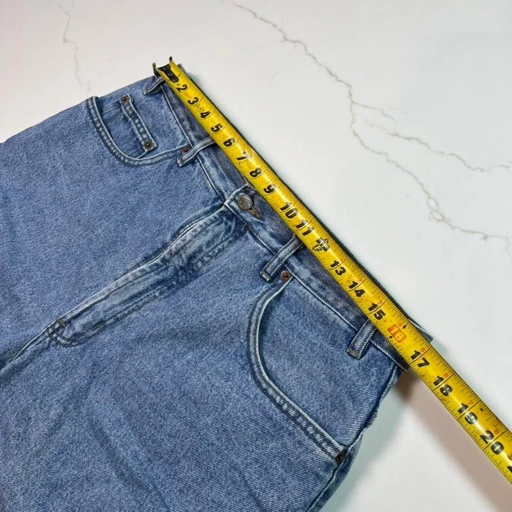 Route 66 Denim Shorts Mens Relaxed Fit Blue Jean Jorts Size 36 Medium Wash